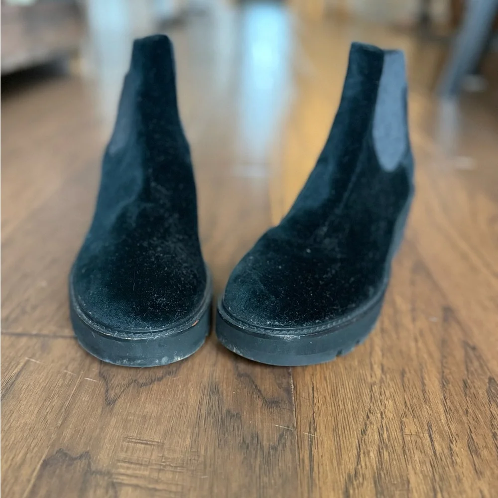 Chelsea Wedge Washed Leather Bootie